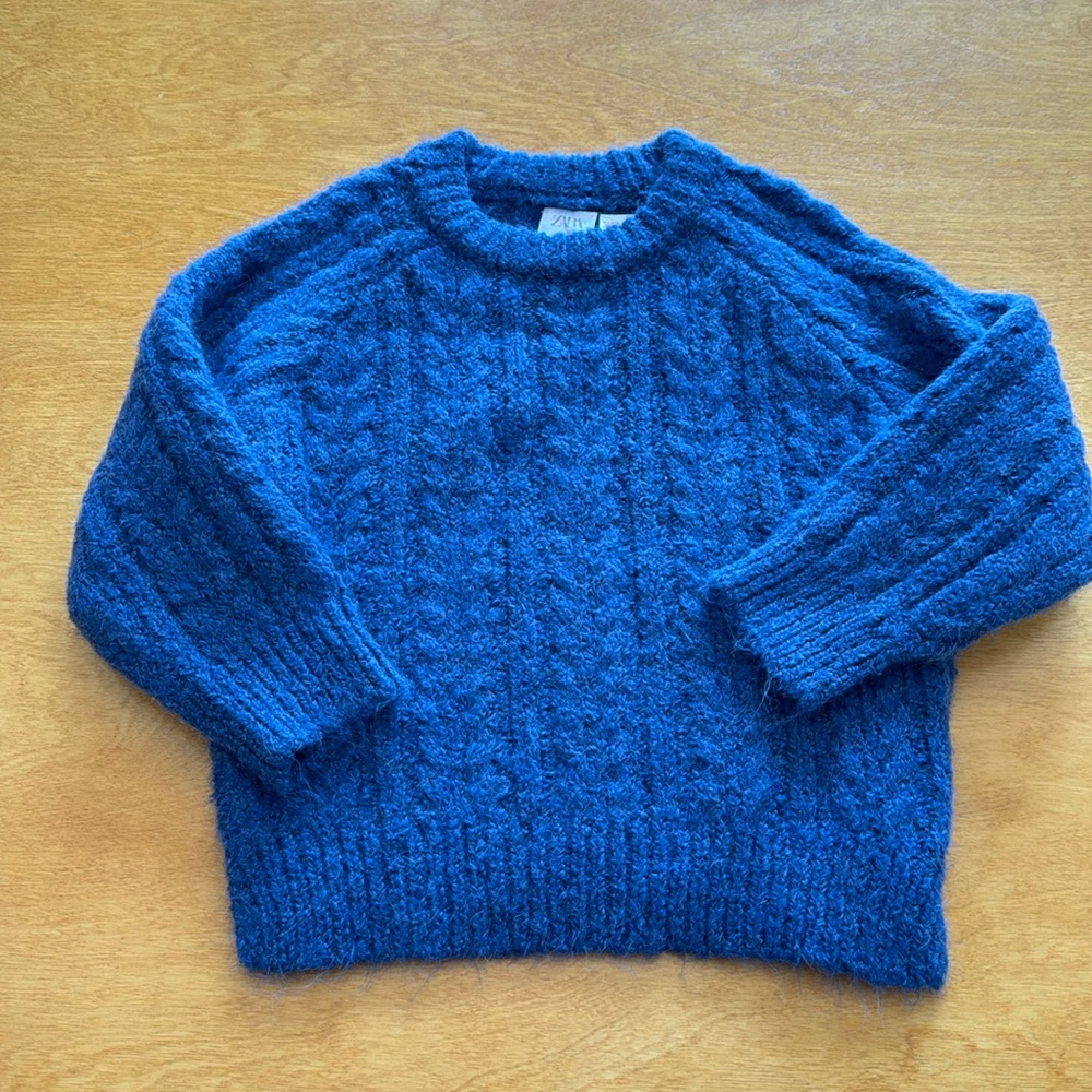Brand new Zara Blue unisex boys sweater 3-4 years